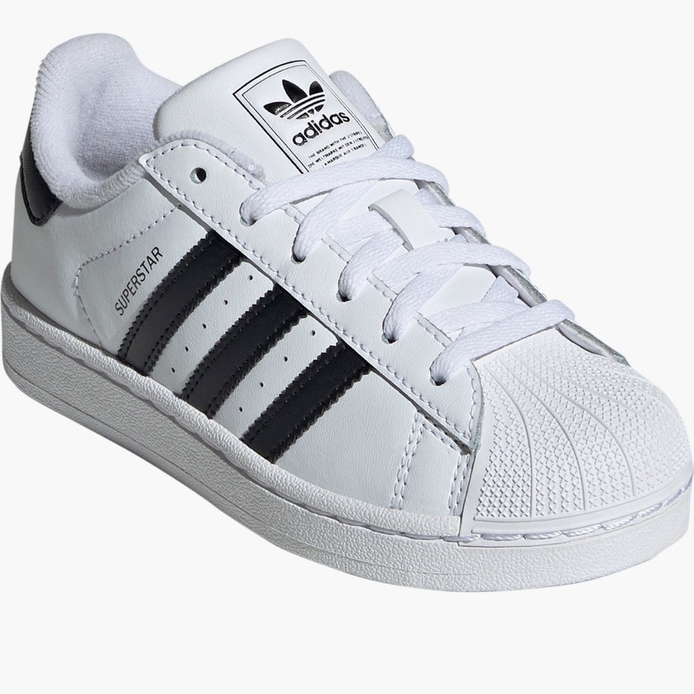 Adidas Superstar White and Black Sneakers
